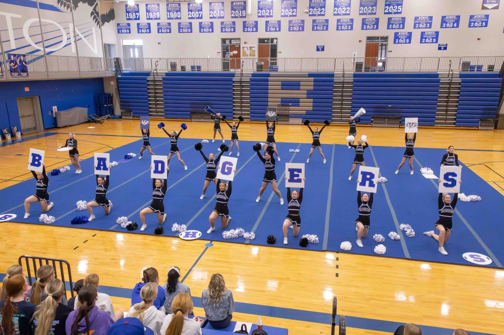 Badgers Cheer Squad Pumps Up the Pride: Community Send-Off Fuels State Bound&nbsp;Dreams