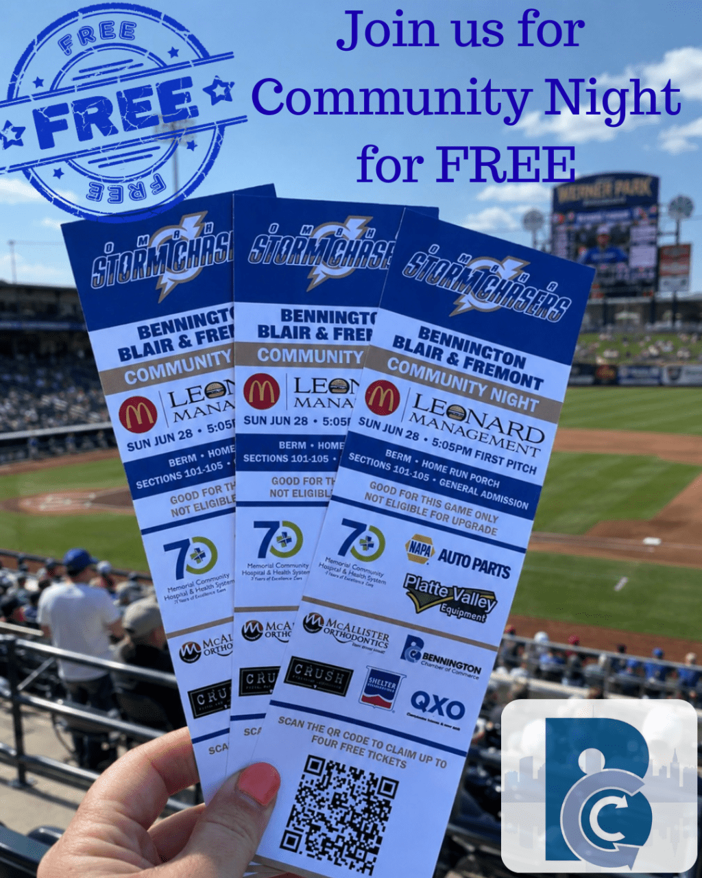 Bennington Chamber Invites Residents to Free Community Night at Storm Chasers&nbsp;Game
