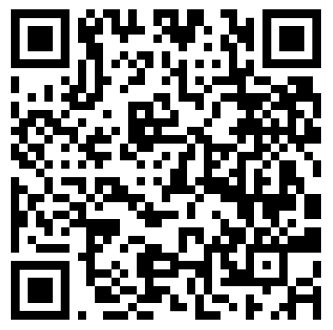 A QR code with a complex pattern of black and white squares.